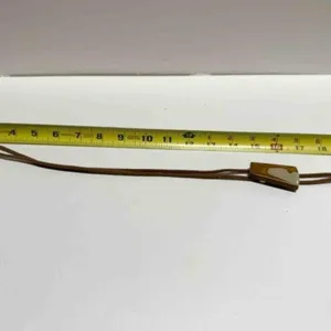 Men's Suede Bolo Tie w/Brown Stone Bolo Slide