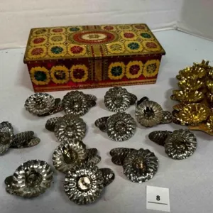 Candle Holders for Christmas Tree Clip-ons Gold &
