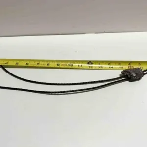 Men's Leather Bolo Tie w/Granite Bolo Slide