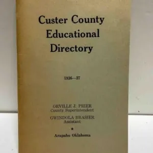 Custer County Educational Directory 1936-37