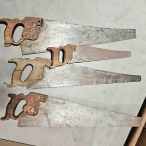 4 Antique hand saws; 3 are Disston Keystone