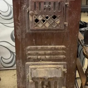 Vintage Cast Iron Circulator Wood Stove