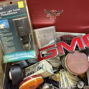 Box of Asst Electrical Supplies & Other Items.
