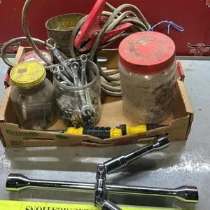 Tray of Asst. Hand Tools, Fasteners & More.