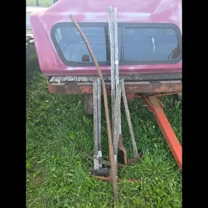 Lot of Vintage Farm Tools - Hoes, Rakes, and Handl