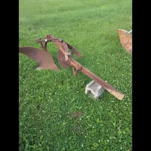 Vintage Single Bottom Plow Attachment for Tractor