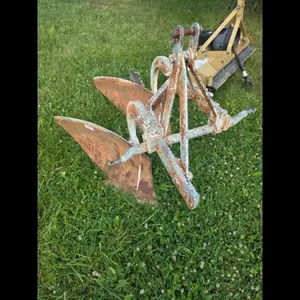 Vintage 2-Bottom Plow Attachment for Tractor