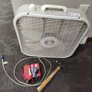 Inverter, box fan and hammer