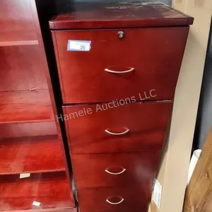 4 drawer wood file cabinet