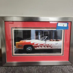 Framed car print