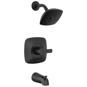 Delta Modern 14 Series Matte Black Shower Trim Kit