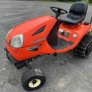 Kubota T2380 Lawn Tractor with Blower, Soft Cab, Tire Chains and Wheel Weights