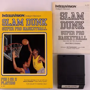Intellivision Slam Dunk Super Pro Basketball 1982
