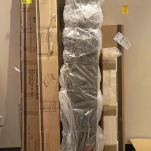 Package lot of assorted bed rails in original packaging. Includes Liberty Furniture model 930-BR90 panel bed rails, Liberty Furniture Villa Queen wood