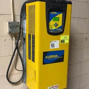 Hawker Lifeplus TC3-LP-15KW high-frequency smart battery charger. Features 24/36/48VDC output (260A max) and lead-acid compatibility (12/18/24 cells, 