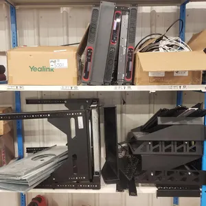 2 Shelves of Racks, Speakers and More 
 UNRESERVED