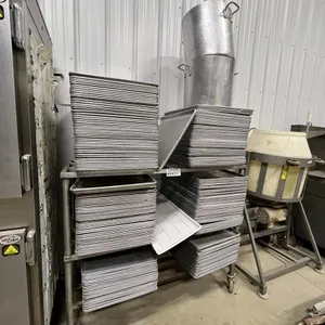 Stainless Steel Cart with Assortment of Platters
 UNRESERVED