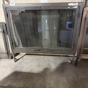 34 INCH GLASS FIREPLACE DOORS