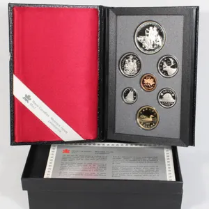 #35 1990 Canada Double Dollar Set Silver Dollar