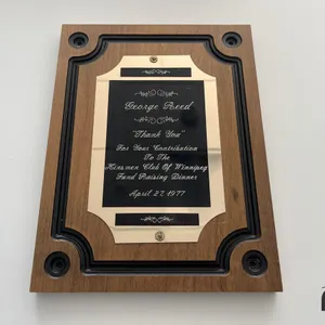 1977: Thank You from Kinsmen Club of Winnipeg 
 UNRESERVED