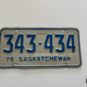 License Plate 
 UNRESERVED