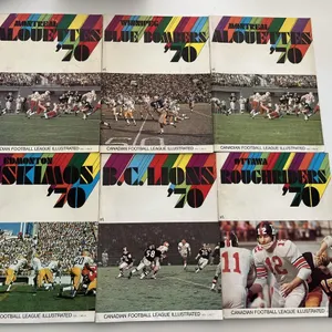 (6) CFL Illustrated Magazines 
 UNRESERVED