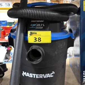 MASTERVAC 22.7L PORTABLE ELECTRIC WET / DRY SHOP VACUUM WITH HOSES & ATTACHMENT