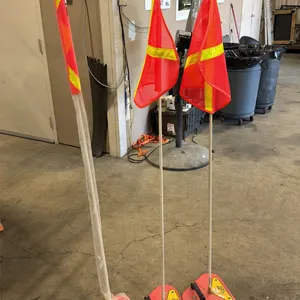 3 SAFETY WHIPS COMMERCIAL MAGNETIC PORTABLE SAFETY FLAGS *MUST TAKE 3*