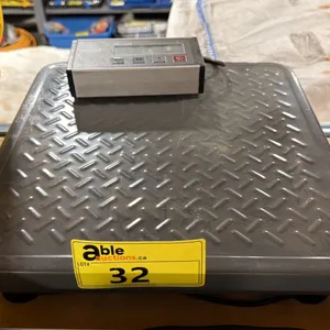 MYWEIGH HD-300 GREY 300 LBS CAPACITY DIGITAL TABLETOP PACKAGING SCALE *MISSING POWER ADAPTER*