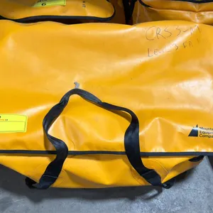 MEC COMMERCIAL BACKCOUNTRY LEVEL 3 EMERGENCY FIRST AID KIT IN ORANGE DUFFEL STYLE DRY BAG