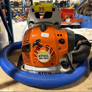 STIHL BR 200 COMMERCIAL GAS POWERED BACKPACK LEAF BLOWER WITH DIVERTER ATTACHMENT