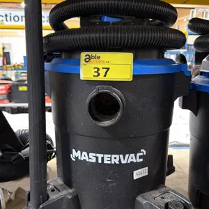 MASTERVAC 22.7L MOBILE ELECTRIC WET / DRY SHOP VACUUM WITH HOSES & ATTACHMENT