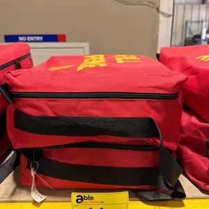 2 COMMERCIAL CONTRACTOR SPILL RESPONSE KITS IN RED SOFT TRANSPORT BAGS