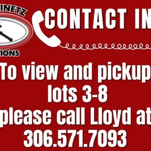 LOTS 3-8 PLEASE CALL LLOYD @ 306.571.7093