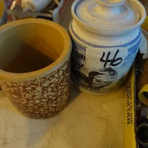 SPOUNGE CROCK JAR & CANDY JAR