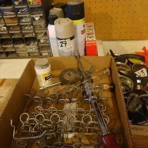 PEG BOARD HOOKS, PAINT, YANKEE SCREWDRIVER