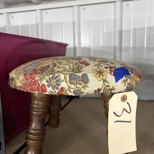 Padded Wooden Foot Stool