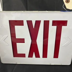 Lighted Exit Sign