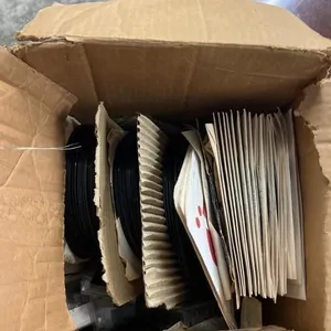 Box of Assorted Vinyl Records 45's
