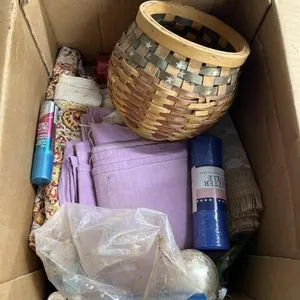 Linens - Wicker Basket - Ribbon