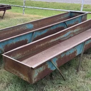 2 -  Metal Feed Troughs