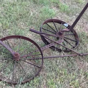 2 - Vintage Implement & Wheel