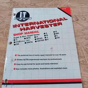 International Harvester Shop Manual.