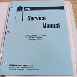 International Cub Service Manual.
