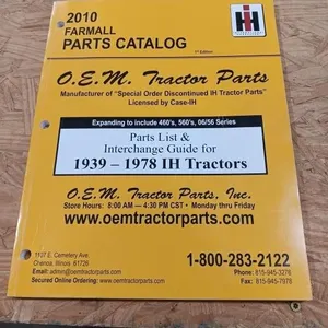 2010 Farmall Parts Catalog.