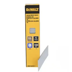 Dewalt 18ga 58in Brad Nails 1k Count