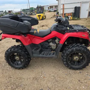 2009 Can-Am ATV Outlander Max 800 Quad, 4x4, 8074km, Red, w/Winch *VIN 3JBEPHN179J001114 (P9-OUT-S354)