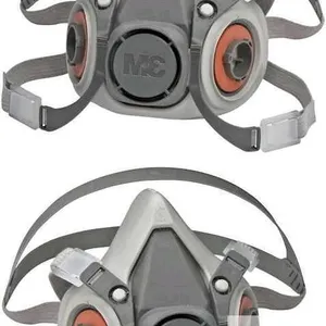 2 New 3M 6300 Half Facepiece Reusable Respirator, Large, NIOSH Approved, Sealed Package Designs May Vary