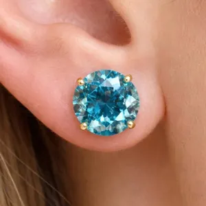 $800, 14kblue lab diamond (0.45ct) earring, retail value $800