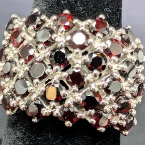$540, silver(9g), garnet (2.8ct) ring, retail value $540
